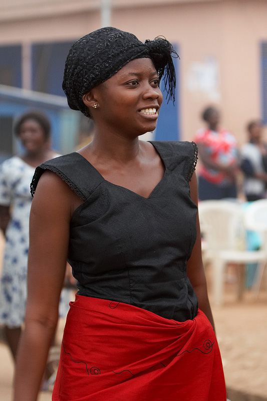 342  Young woman dressed for funeral
